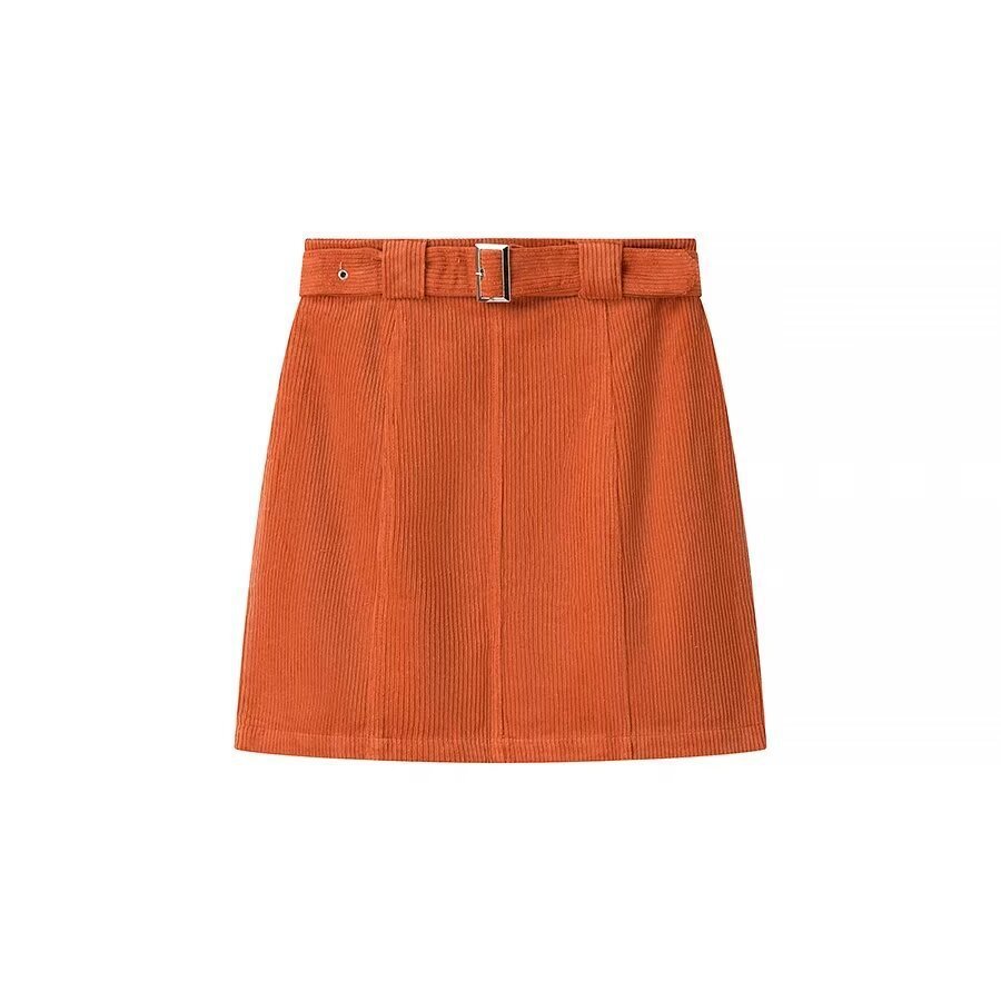 Street Style A-Line Corduroy Skirt for Women – Trendy Fit - Image 4
